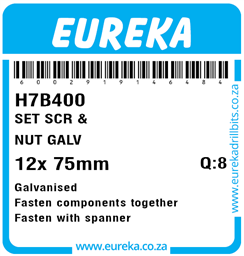 H7B400 - Set Screw & Nut -H7B400_Label_T